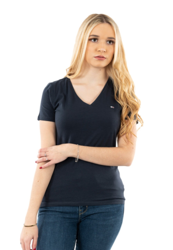 Tee shirt tommy jeans skinny stretch c87 twilight navy