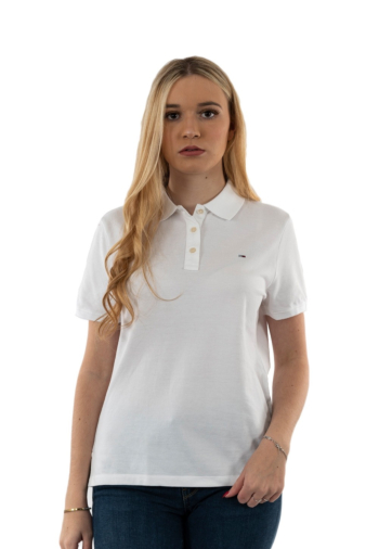 Polos tommy jeans slim ybr white