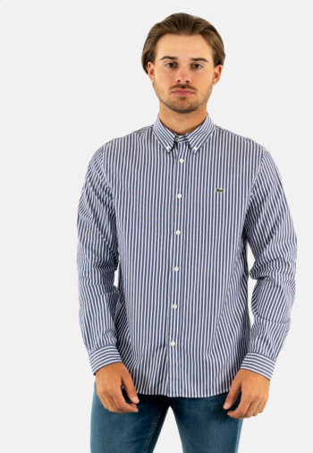 Chemise lacoste ch2936 522 blanc/marine