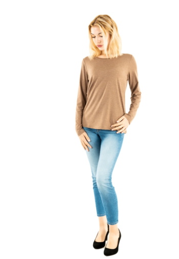 Tee shirt manches longues ichi rebel 181017 caribou