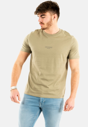 tee shirt guess jeans aidy cn vert