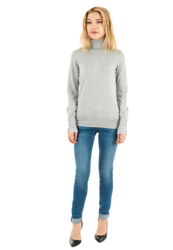 Pull hiver guess jeans paule tn h9c9 light stone heather