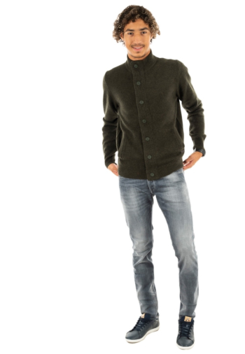 Gilets cardigans barbour mkn0731 gn73 seaweed