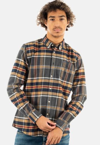 Chemise barbour ronan tailored check shirt gy52 grey marl