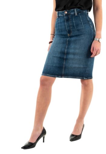 jupe guess jeans brittonguette bleu