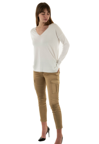 pull léger lauren vidal ple8001 ecru