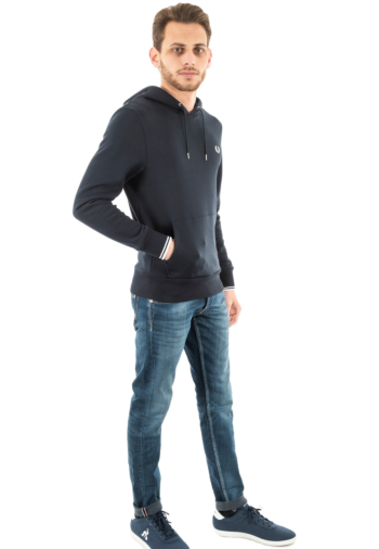 Sweat fred perry tipped hooded sweatshirt 248 navy