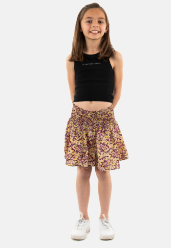 short bermuda Le Temps Des Cerises xangi 2777 yellow flowers