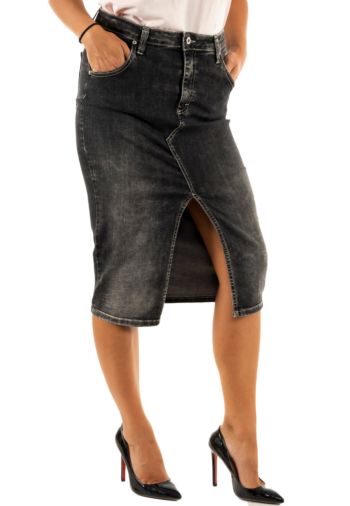 jupe please g0fa 1970 nero denim