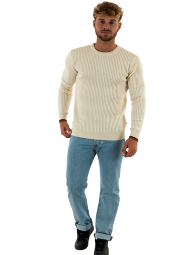 Pull hiver Benson & Cherry fairland ecru