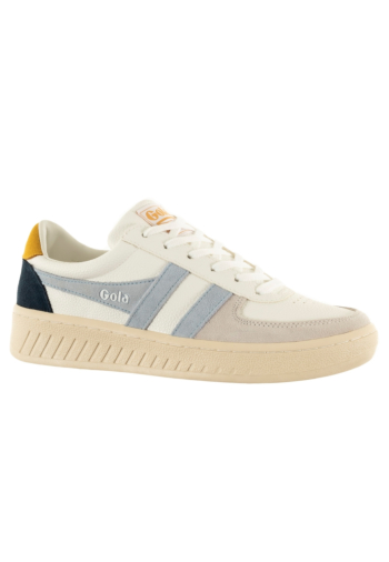 Baskets basses gola grandslam trident white/ice blue/sun
