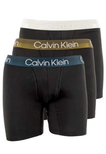 Calecons et slips calvin klein jeans boxer biref 3pk gz5 b- vaprs gry dark olive bl bry wb
