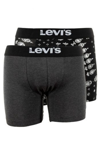 Calecons et slips levi's® bandana boxer brief 2p 001 black combo