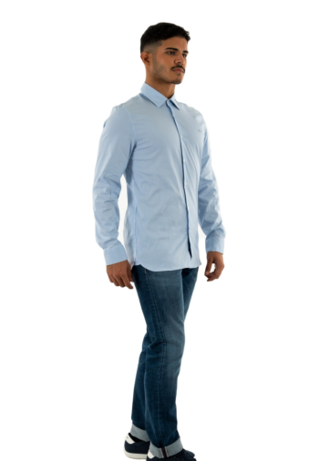 Chemise lacoste ch0198 f6z blanc/panorama