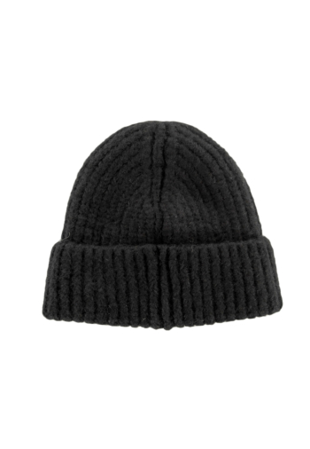 bonnets superdry rib knit 02a black
