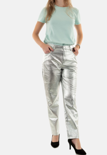 pantalons morgan 232-psilver argente