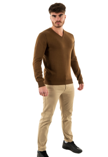 Pull hiver Benson & Cherry classic tabac