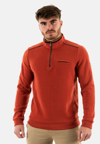 Pull hiver Benson & Cherry melo brique