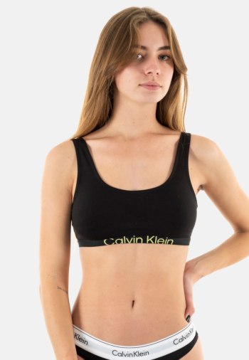 Brassieres calvin klein jeans unlined bralette ub1 black/sunny lime