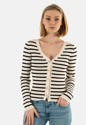 Gilets cardigans morgan 231-milia ivoire