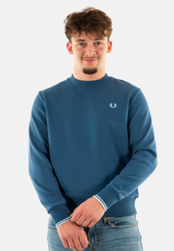 Sweat fred perry m7535 v06 mdnghtbl/lghice