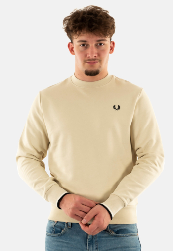 Sweat fred perry m7535 v54 oatmeal / black
