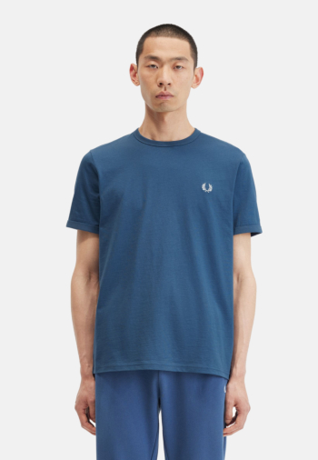 Tee shirt fred perry m3519 v06 mdnghtbl/lghice