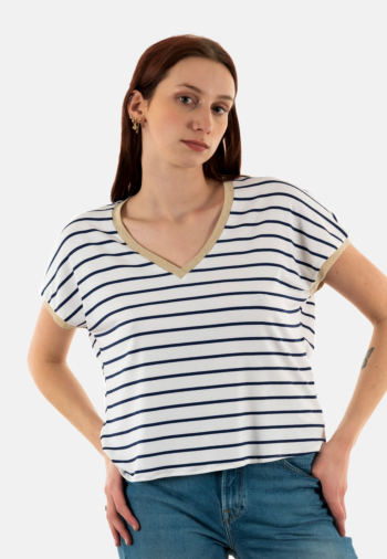 Tee shirt please t0jy zz2136 bianco/blu