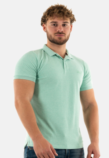 Polos superdry classic pique 9vq light mint green marl