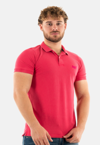 Polos superdry vint destroy fa9 raspberry pink