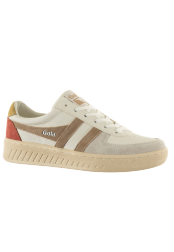 Baskets basses gola grandslam trident ac white/bone/flax