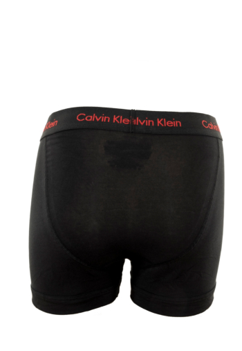 Calecons et slips calvin klein jeans trunk 3pk nc1 black w/ pompian red logos