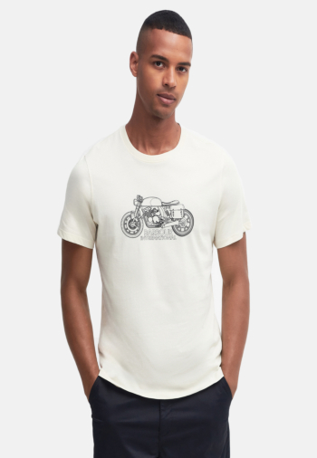 Tee shirt barbour intl colgrove cr11 dove grey