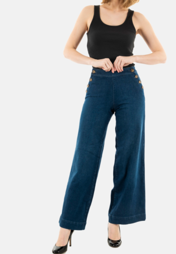 Pantalons only madison dark medium blue denim