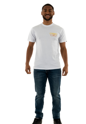 Tee shirt vans full patch d1d1 white/copper ta
