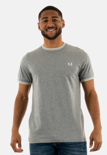 Tee shirt fred perry m1588 420 steel marl