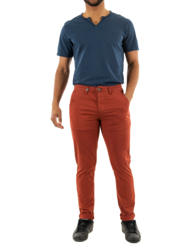 Pantalons Benson & Cherry classic brique
