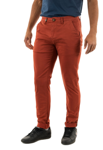 Pantalons Benson & Cherry classic brique