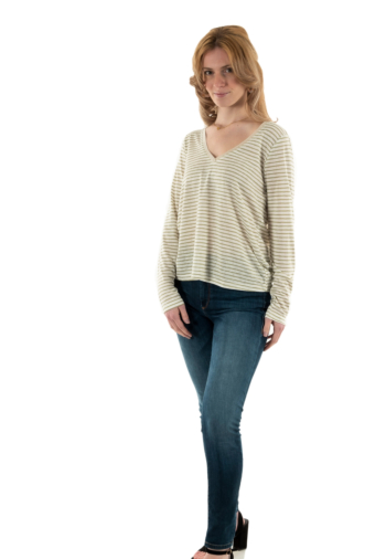 Tee shirt manches longues grace & mila martin_12372 vert