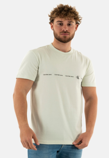 Tee shirt calvin klein jeans logo repeat cga icicle
