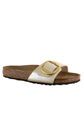 Sandales - nu-pieds birkenstock madrid big buckle bf regular graceful pearl white