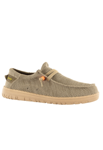 Chaussures bateau jeep samoa wallabee knit 036 khaki