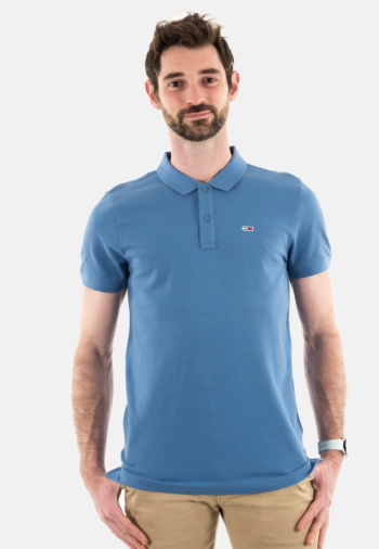 Polos tommy jeans slim placket c6c charmed
