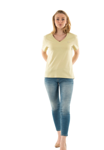 Tee shirt calvin klein jeans embro badge lfu green haze