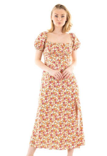 Robe guess jeans prisca p54z sunny rose garden pr