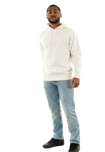 Sweat calvin klein jeans embro badge ybi ivory