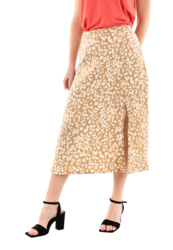 Jupe ichi tamiko 203044 natural leo aop