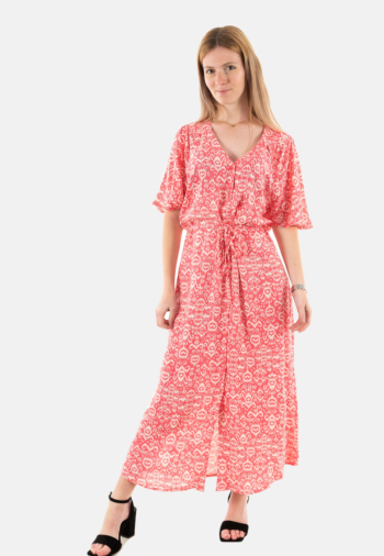 Robe ichi vera 203038 calypso coral ikat aop