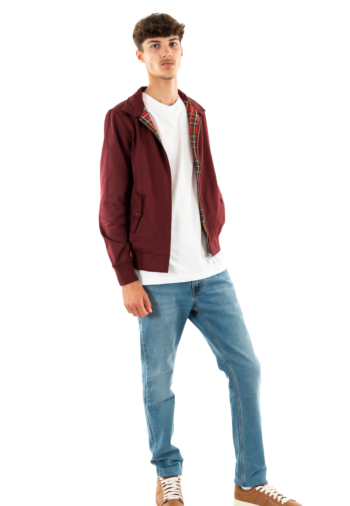 Blousons et vestes harrington original burgundy
