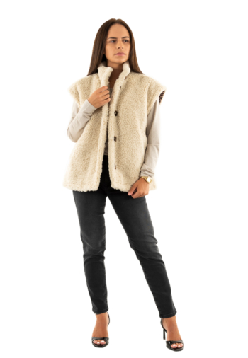 Gilets sans manche freeman t. porter vatika fur p101-f f913 ecru
